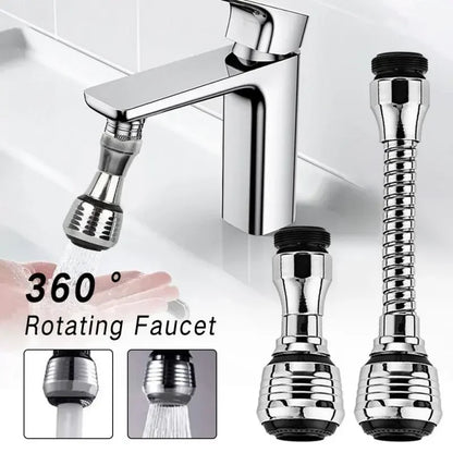 360° Rotatable Faucet Extender with Dual Mode Water-Saving Spray Head - Universal Pressure Sprayer Faucet Filter for Kitchen and Bathroom