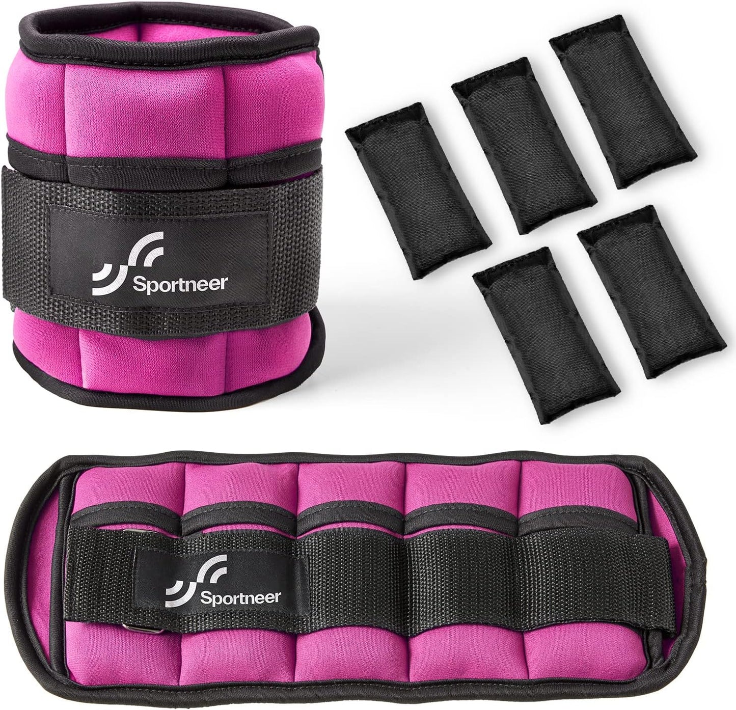 Adjustable Ankle and Wrist Weights for Women Pair of 4Lb/13Lb | Soft Neoprene Ankle and Wrist Weights for Walking, Running, Yoga, Workouts, Fitness, and Physical Therapy